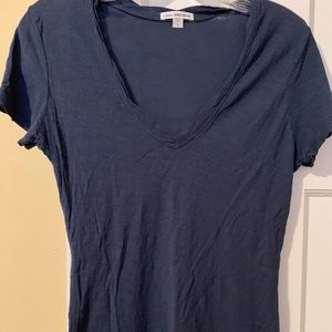 Navy V-neck Tee